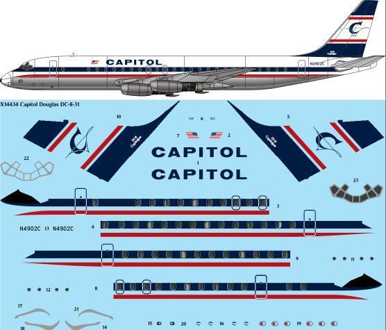 Douglas DC8-31 (Capitol International)  x14434