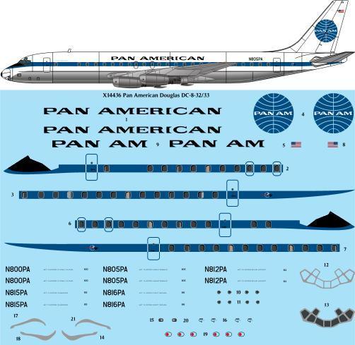 Douglas DC8-32/33 (PanAm) x14436