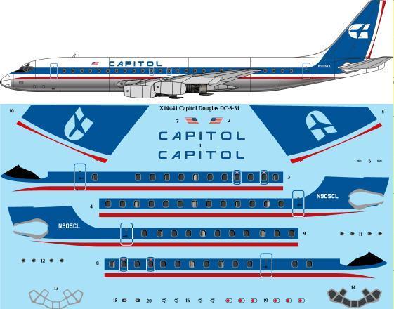 Douglas DC8-31 (Capitol)  x14441
