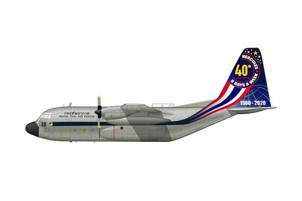 Lockheed C130H Hercules (Royal Thai AF 40th Anniversary)  YAE650