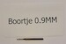 Boortje 0.9MM 