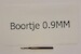 Boortje 0.9MM 