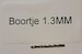 Boortje 1.3MM 