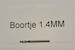 Boortje 1.4MM 