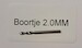 Boortje 2.0MM 