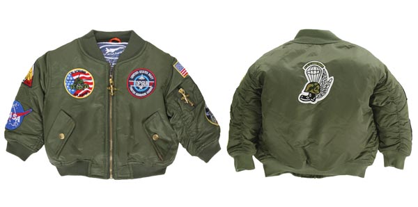 MA-1 Flight Jacket For Infants and Children (7-Patch)  