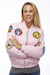 Lady's MA-1 Flight Jacket (7-Patch/Pink) Large  PINK-L