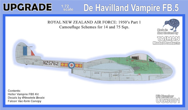 De Havilland Vampire FB5 (RNZAF 1950's) part 1  UG3001