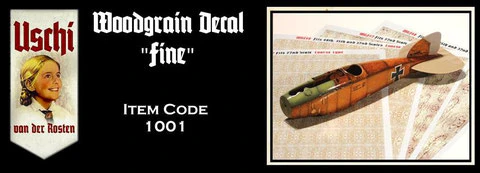Woodgrain decal 'Fine"  USCHI1001