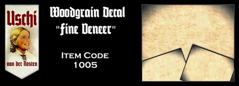 Woodgrain decal 'Fine veneer Plywood' USCHI1005