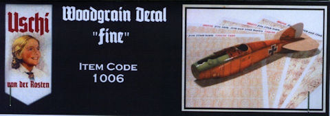 Woodgrain decal 'Fine Woodgrain Large) USCHI1006