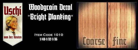 Woodgrain decal 'Bright Planking'  USCHI1010