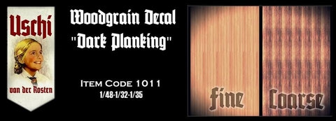 Woodgrain decal 'Dark Planking'  USCHI1011