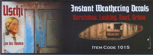 Instant Weathering Decals: Scratches, Leaking, Rust,  Grime  USCHI1015