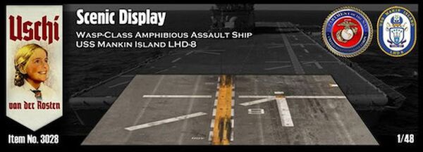 Scenic Display "USS Mankin Island LHD8 Wasp Class Amphibious Assault ship' -rectangular USCHI3026