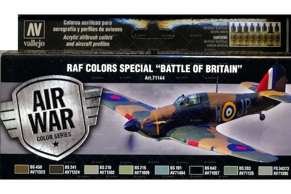 Vallejo Model Color Air Acrylic paint set "RAF Battle of Britain "  71144