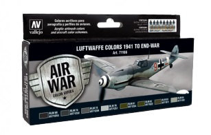 Vallejo Model Color Air Acrylic paint set 2: Luftwaffe Colours 1941 to End-war 71166