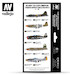 Vallejo Model Color Air Acrylic paint set for US Arrmy Air Corps European Theatre of Operations WW2 Aircraft  71182