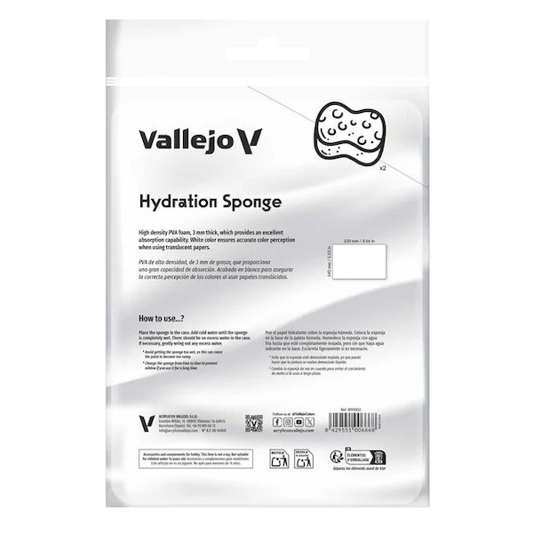 Reusable Hydratation Sponge for Wet Palette Pro Painter size  B90002