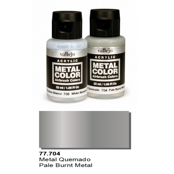 Vallejo Metal color: "Pale Burnt Metal" 77.704