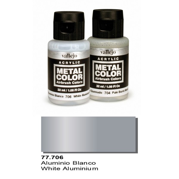 Vallejo Metal color "White Aluminium" 77.706