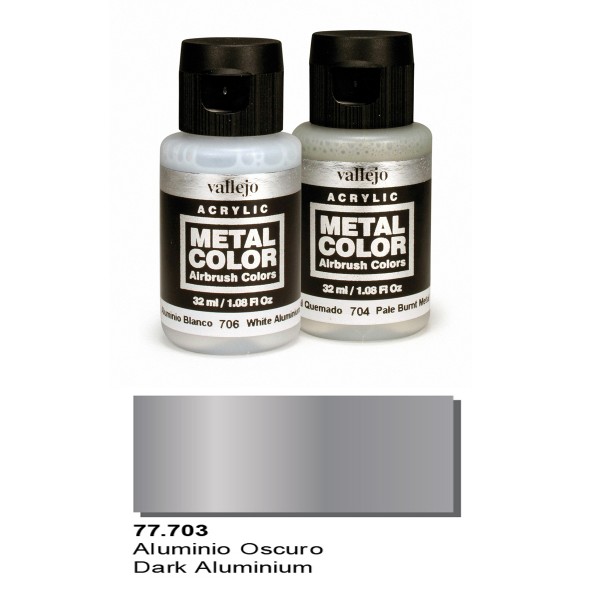 Vallejo Metal color: "Dark Aluminium" 77.703