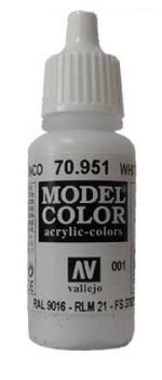 Vallejo Model Color White (FS37925, RAL9016, RLM21)  val001