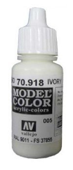 Vallejo Model Color Ivory (FS37855, RAL9001)  val004