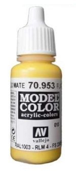 Vallejo Model Color Flat Yellow (FS33655, RAL1003, RLM4)  val015