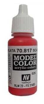 Vallejo Model Color Scarlet (FS31400, RLM23) val026