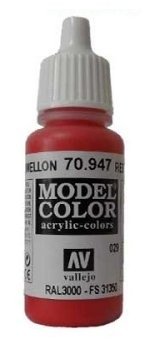 Vallejo Model Color Dark Vermillion (FS31350, RAL3000)  val029