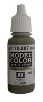 Vallejo Model Color Paint: 17ml US Olive Drab - 70887 (M093)