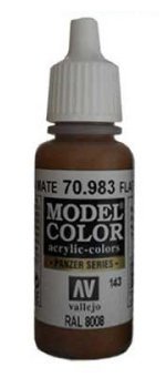 Vallejo Model Color Flat Earth (RAL8008) val151