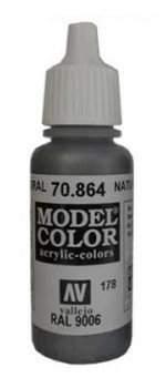 Vallejo Model Color Natural Steel (RAL9006) val197