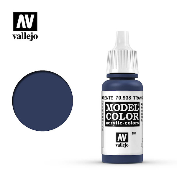 Vallejo Model Color Transparent Blue  val187