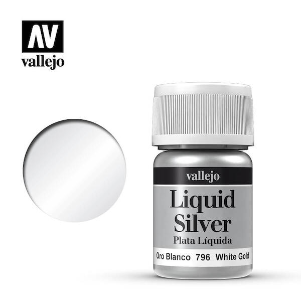 Vallejo Model Color Liquid Silver White Gold  val796