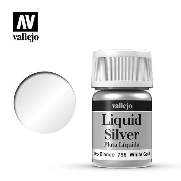 Vallejo Model Color Liquid Silver White Gold val796