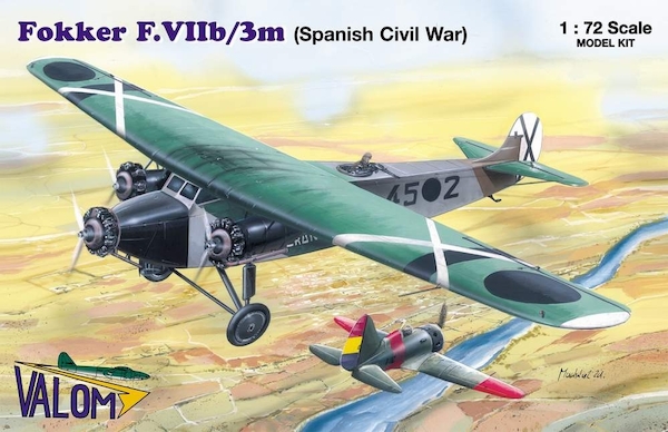 Fokker F.VIIb/3m Spanish Civil War 72054