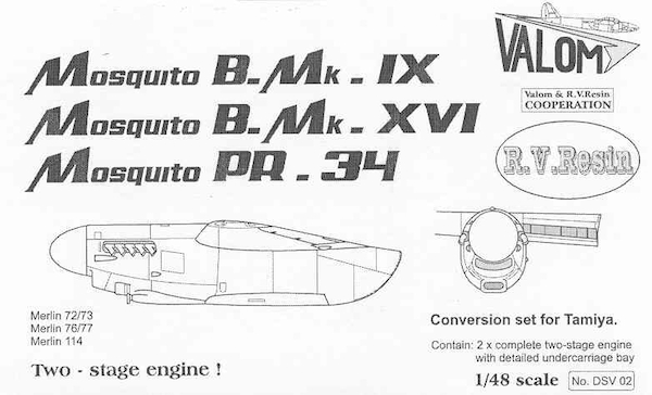 Two Stage Engine set for Tamiya Mosquito (BACK IN STOCK) dsv02