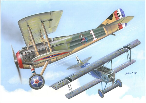 Fokker DVII and Spad XIII, Duel in the sky (Dual Combo) VAL14419