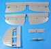 Lavochkin LA5 corrected Control surfaces, oil Cooler and Bomb rack Fairings (Zvezda) VDS48037