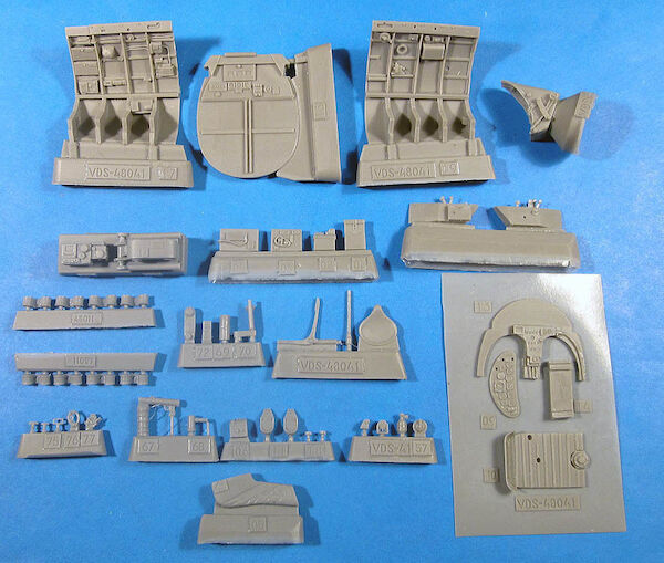 Henschel HS126 cockpit detail set (ICM)  VDS48041