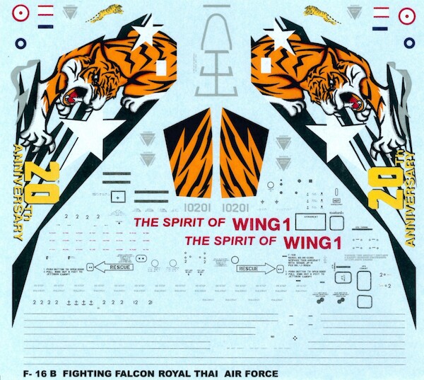 F16B (102sq  20th Anniversary Spirit of Wing 1 Royal Thai AF)  VMD32002