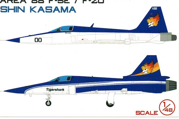 Northrop F5/ tiger F20 Tigershark Area 88 Shin kasama VMD48005