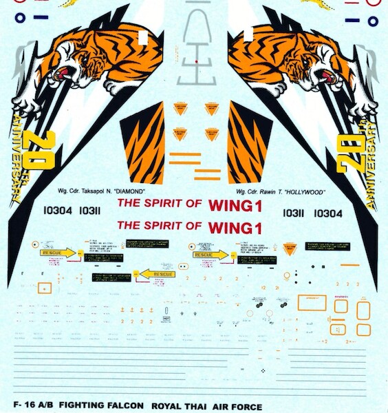 F16A (103sq 20th Anniversary Spirit of Wing 1 Royal Thai AF) VMD72004