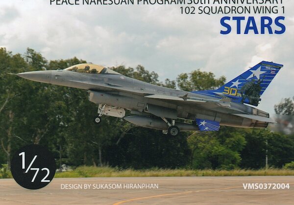 F16A Fighting Falcon (Stars, 102sq RTAF 30th Anniversary special markings VMS0372004