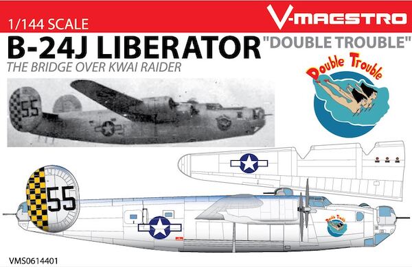 B25J Liberator "Double Trouble", the Bridge over the River Kwai Raider  VMS0614401