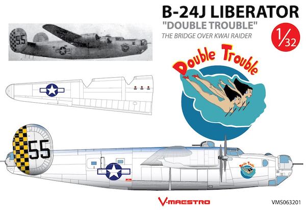 B25J Liberator "Double Trouble", the Bridge over the River Kwai Raider  VMS063201