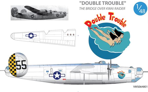 B25J Liberator "Double Trouble", the Bridge over the River Kwai Raider VMS064801