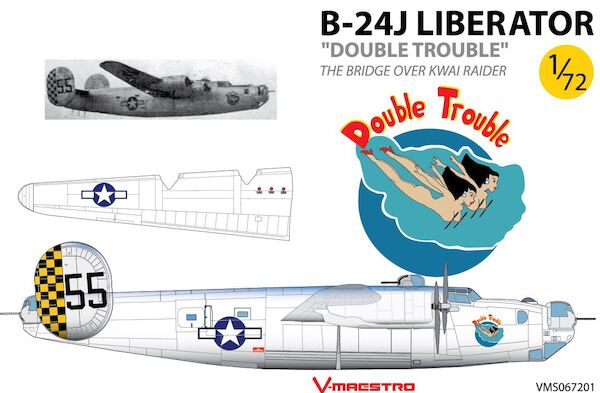 B25J Liberator "Double Trouble", the Bridge over the River Kwai Raider VMS067201